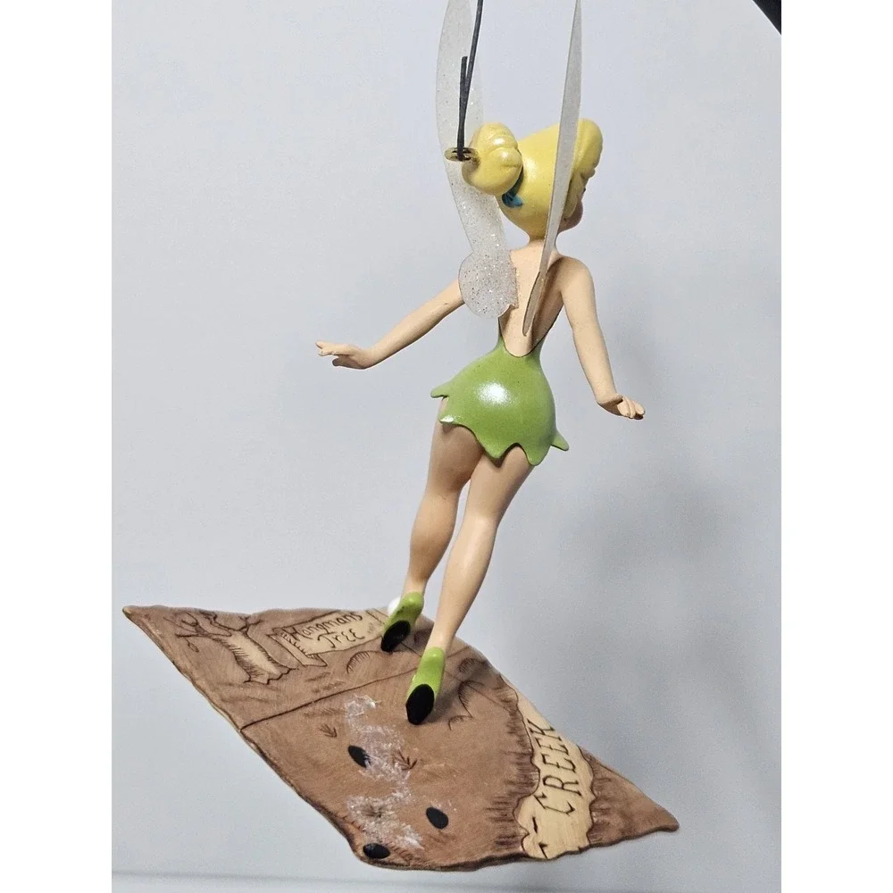 Hallmark 2009 Mischievous Little Tinker Bell Disney Neverland Map Ornament